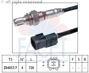 Sonda lambda, sensor de oxigênio 368234 VALEO