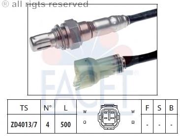 108037 Facet sonda lambda, sensor de oxigênio depois de catalisador