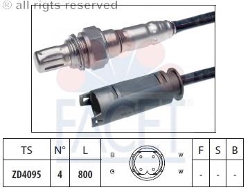 ES11111-12B1 Delphi sonda lambda, sensor de oxigênio depois de catalisador