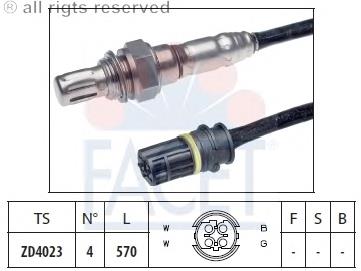 0015401017 Steyr sonda lambda, sensor de oxigênio até o catalisador