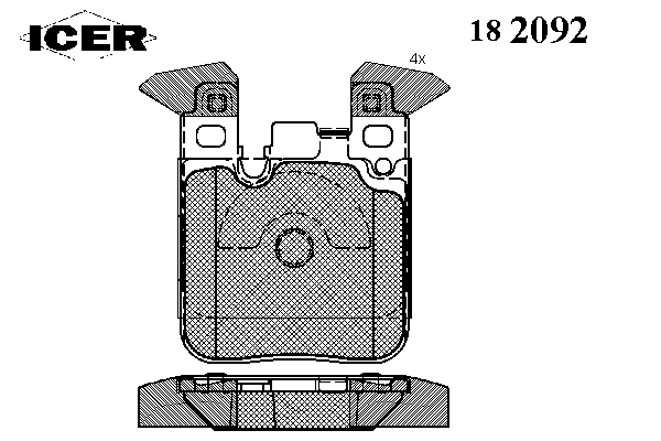 8550502646 Renault (RVI) sapatas do freio traseiras de disco