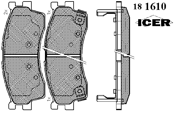 181610 Icer Колодки передние