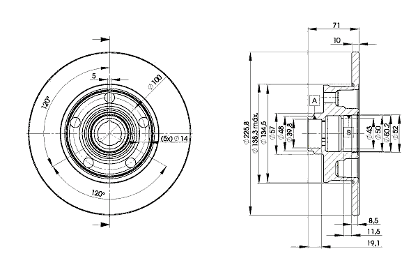 Тормозные диски 78BD3576 Icer