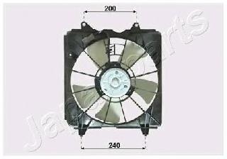 Difusor do radiador de esfriamento, montado com motor e roda de aletas VNT192001 Japan Parts