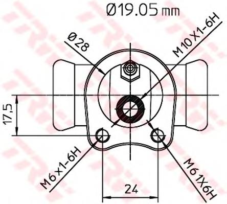 BWD119 TRW Цилиндр тормозной колесный, задний