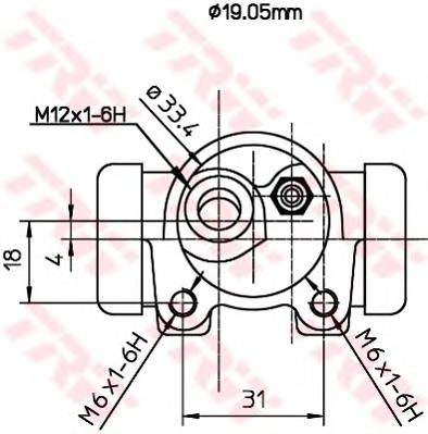 Купить C185 Case Цилиндр тормозной колесный