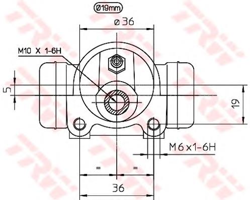 Цилиндр тормозной колесный BWD121 TRW