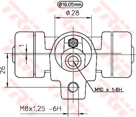 Рабочий цилиндр TRW BWD138