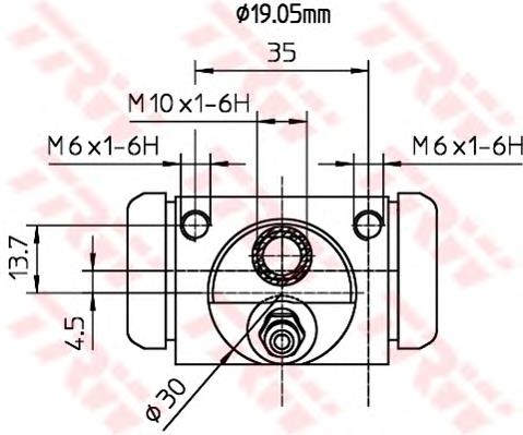 Цилиндр тормозной колесный BWD312 TRW
