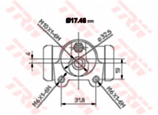Цилиндр тормозной колесный BWA129 TRW