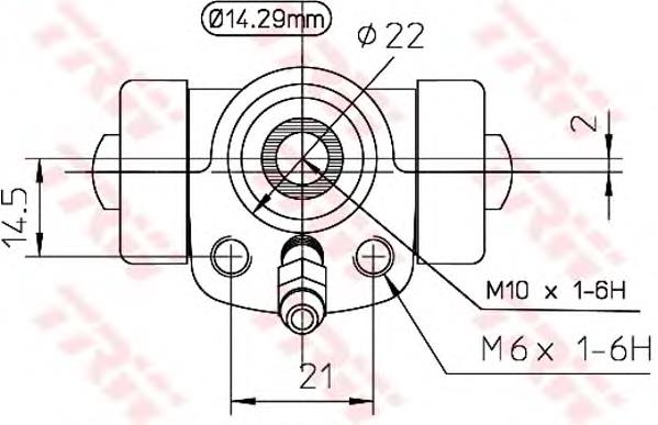 Купить BWA108 TRW Цилиндр тормозной колесный