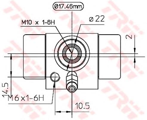 BWC107A TRW Цилиндр тормозной колесный, задний