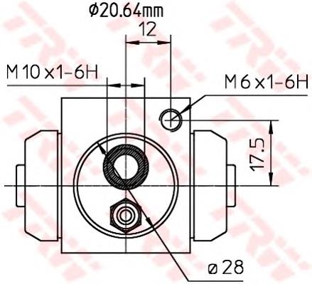 Цилиндр тормозной колесный BWF309 TRW