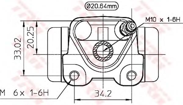 Рабочий тормозной цилиндр TRW BWF273 цена, от 14.70 USD