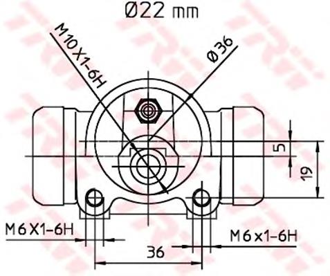 Рабочий тормозной цилиндр TRW BWH169 цена, от 6.26 USD