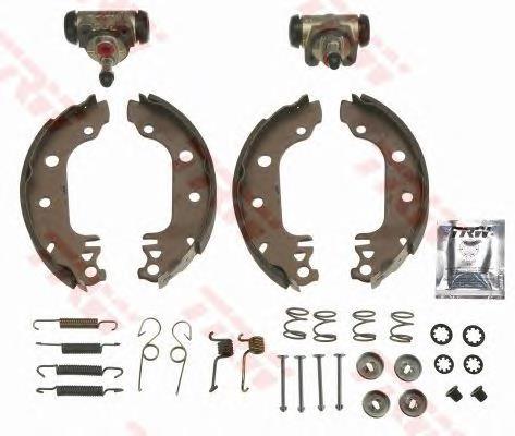 Sapatas do freio traseiras de tambor H24005 Brembo