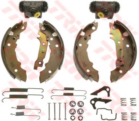 Sapatas do freio traseiras de tambor H68013 Brembo