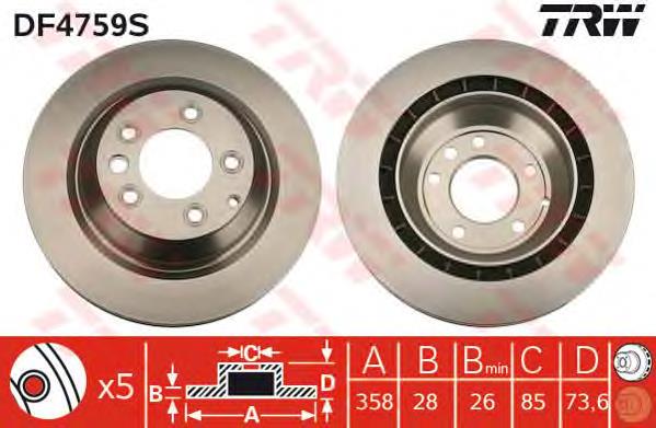 9987111 Brembo disco do freio traseiro