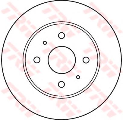 Передние тормозные диски DF4905 TRW