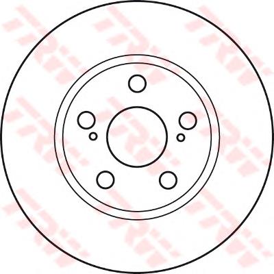 Disco do freio dianteiro Toyota Prius NHW20