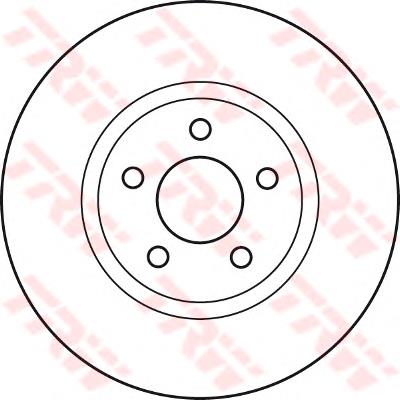 Передние тормозные диски DF4874S TRW