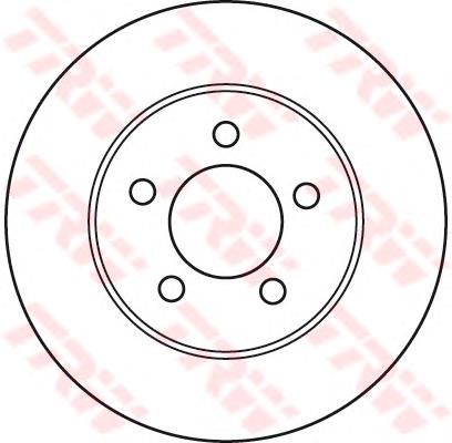 Передние тормозные диски DF4885S TRW