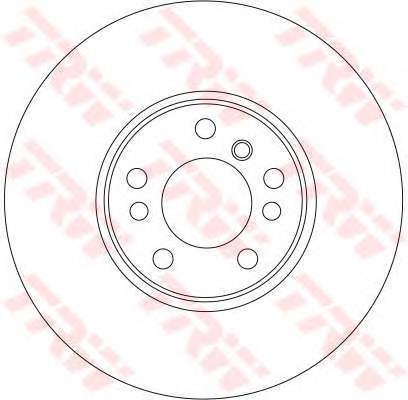 Передние тормозные диски DF4187 TRW