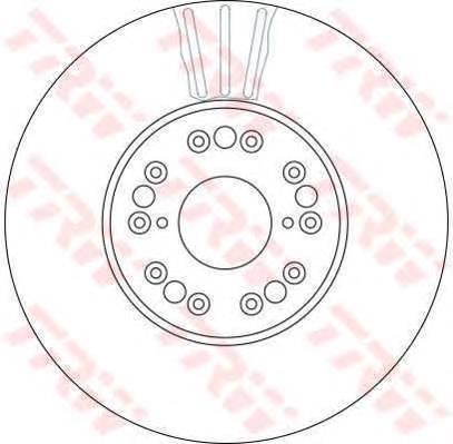 Передние тормозные диски DF4182 TRW