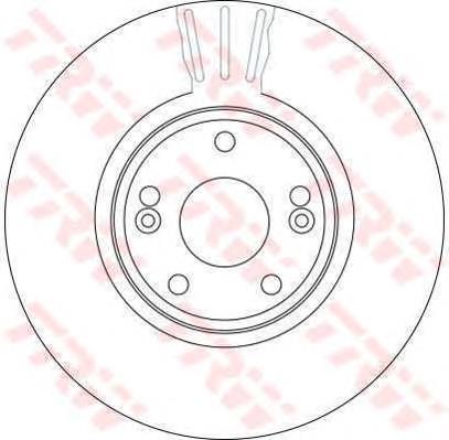 DF4229 TRW disco do freio dianteiro