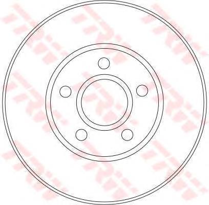 Передние тормозные диски DF4277 TRW