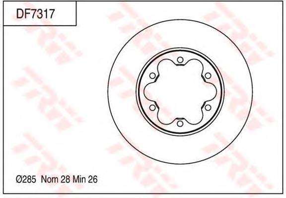 Disco do freio dianteiro ADT343314 Blue Print