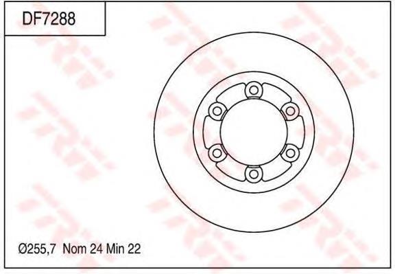 Disco do freio dianteiro 0K71E33251A Hyundai/Kia