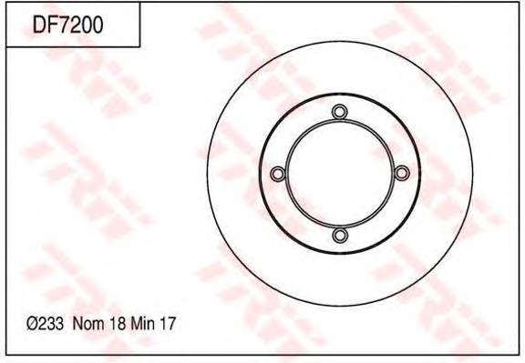 Disco do freio traseiro 43512BZ190 Toyota