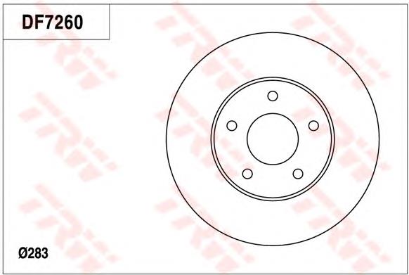 Disco do freio dianteiro 402064N000 Nissan