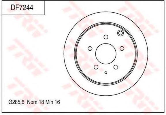 Disco do freio traseiro S10H26251A Mazda