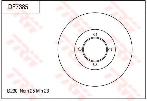 Disco do freio dianteiro 4351228150 Toyota