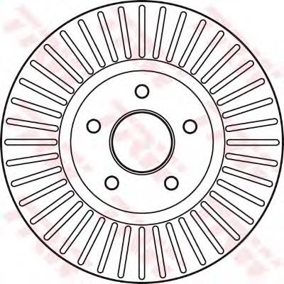 Disco do freio dianteiro Ford Mondeo 4 CA2