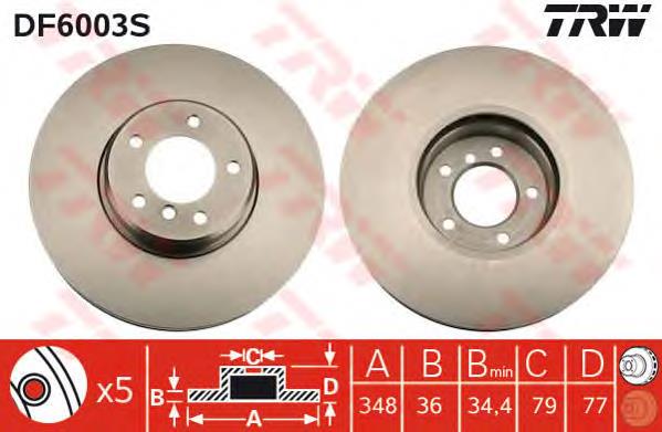 BBD7001S Borg&beck disco do freio dianteiro