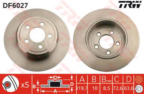 K04779208AF Fiat/Alfa/Lancia disco do freio dianteiro