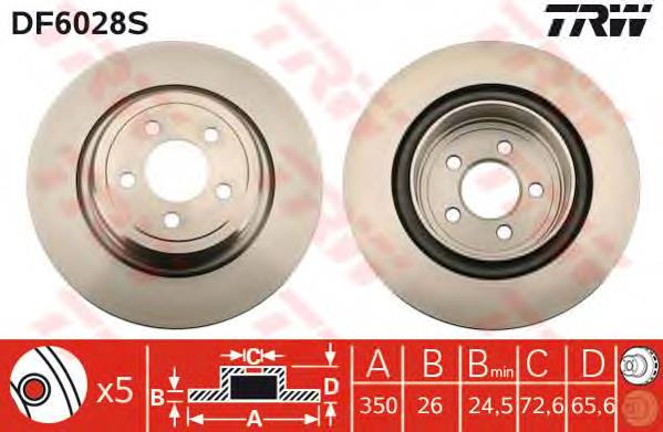 BBD6051S Borg&beck disco do freio traseiro