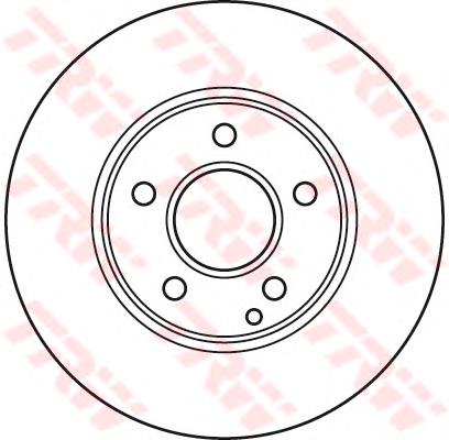 Передние тормозные диски DF4947 TRW