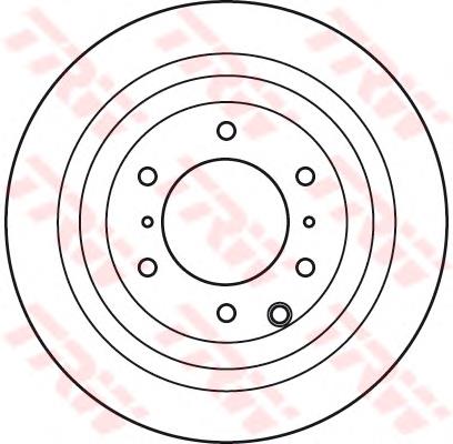 Disco do freio traseiro 602511 Daco