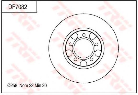 4351230270 Toyota disco do freio dianteiro