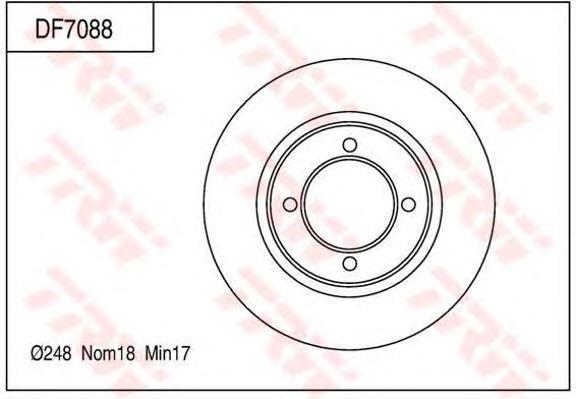 4351222070 Toyota disco do freio dianteiro