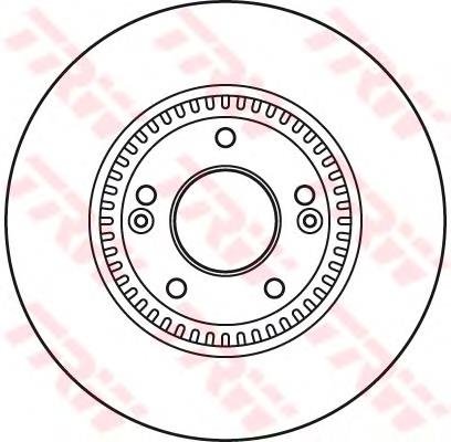 Передние тормозные диски DF6108S TRW