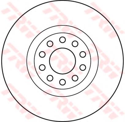 Тормоз дисковый передний TRW DF6060S цена, от 62.33 USD