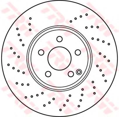 Тормоз дисковый передний TRW DF6079S цена, от 88.74 USD