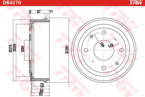 Купить 7700692363 Renault (RVI) Тормозной барабан