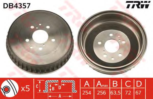 14725310 Brembo tambor do freio traseiro