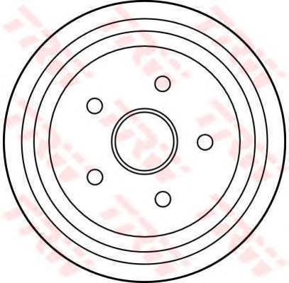 DB4145 TRW tambor do freio traseiro
